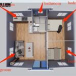 2 Bedroom Prefab Homes for Sale 2 bedrooms in 20ft prefab foldable house