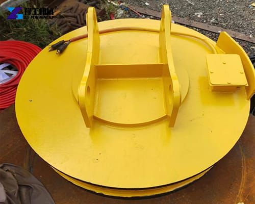 scrap metal magnet for excavator