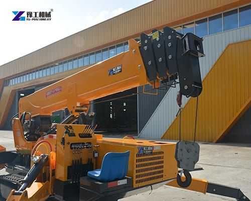 5T mini crawler spider crane display