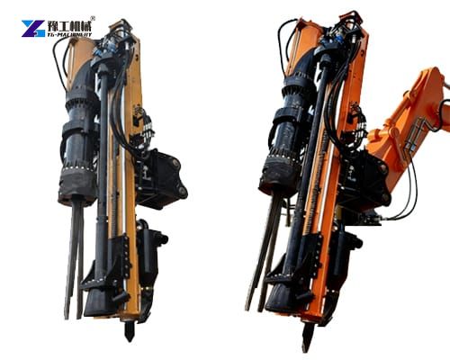 integrated rock drill and splitter