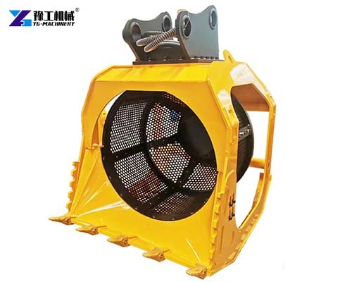 rotating screening bucket