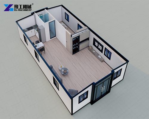 1 bedroom type of 40ft prefab foldable house
