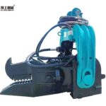 excavator mounted pile driver