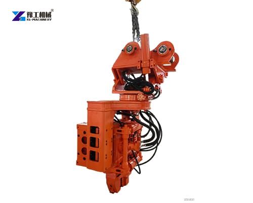 excavator pile driver attachment