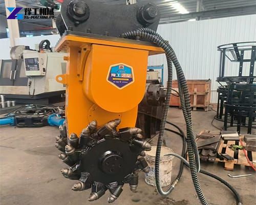 excavator rotary drum cutter in factory