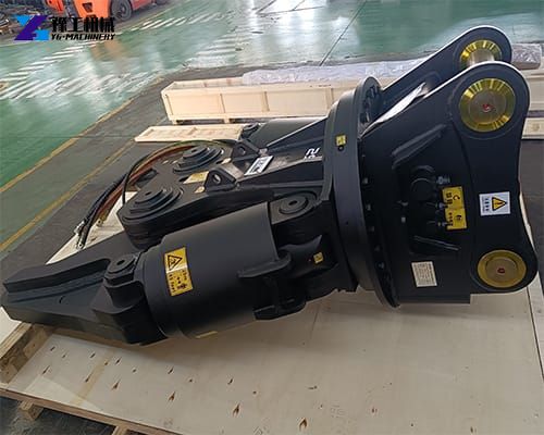 metal shear attachment for excavator
