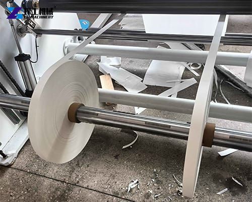 rewinding part of the paper slitting machine