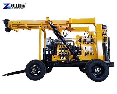 wheeled hydraulic core drilling rig