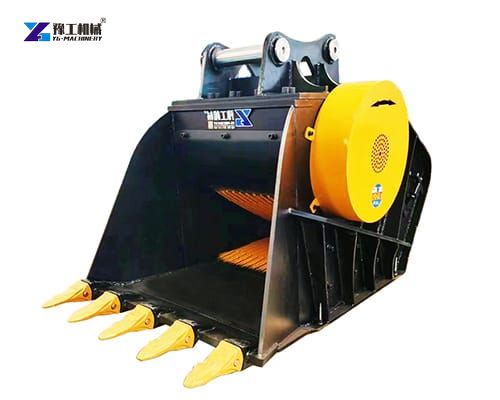excavator crushing bucket