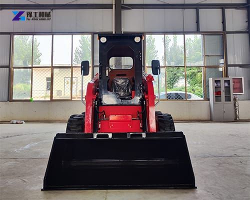 small skid steer loader in factory