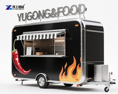 BBQ food trailer display
