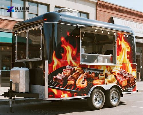YG BBQ food trailer