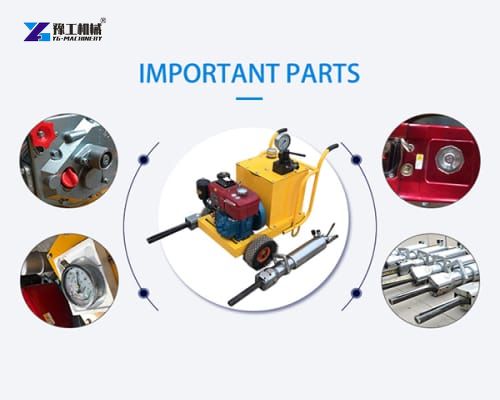 diesel type of hydraulic rock splitter