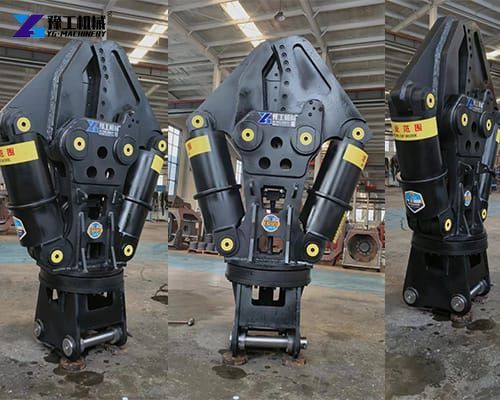 double cylinder hydraulic shear for excavator