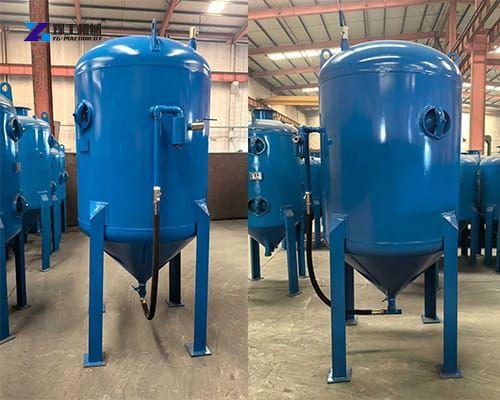 portable sandblasting equipment display