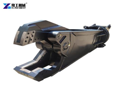 single cylinder excavator demolition shear