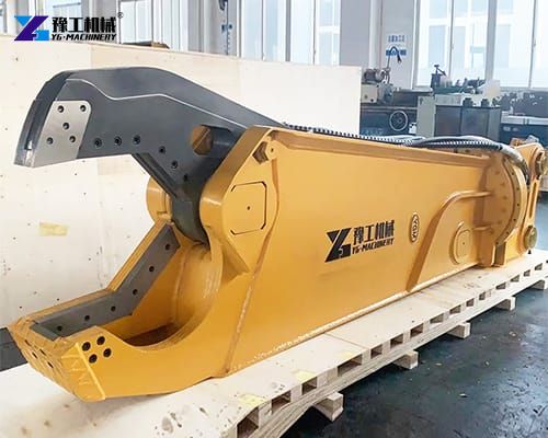 single cylinder excavator eagle beak shear