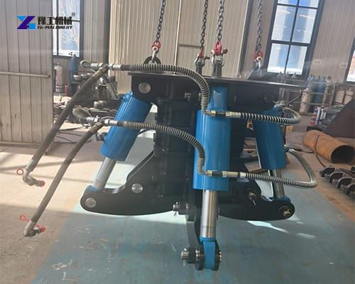 square pile head breaking machine