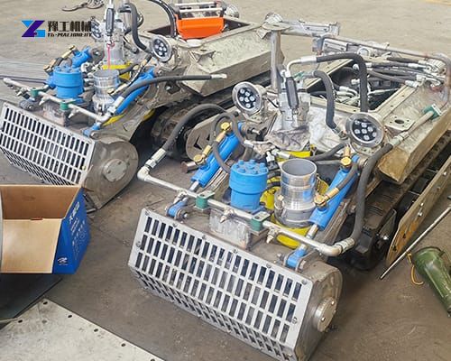 tank cleaning robot in the factory