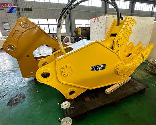 hydraulic concrete pulverizer attachment for excavator